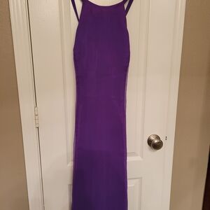 Jordan Strapless Purple Dress
